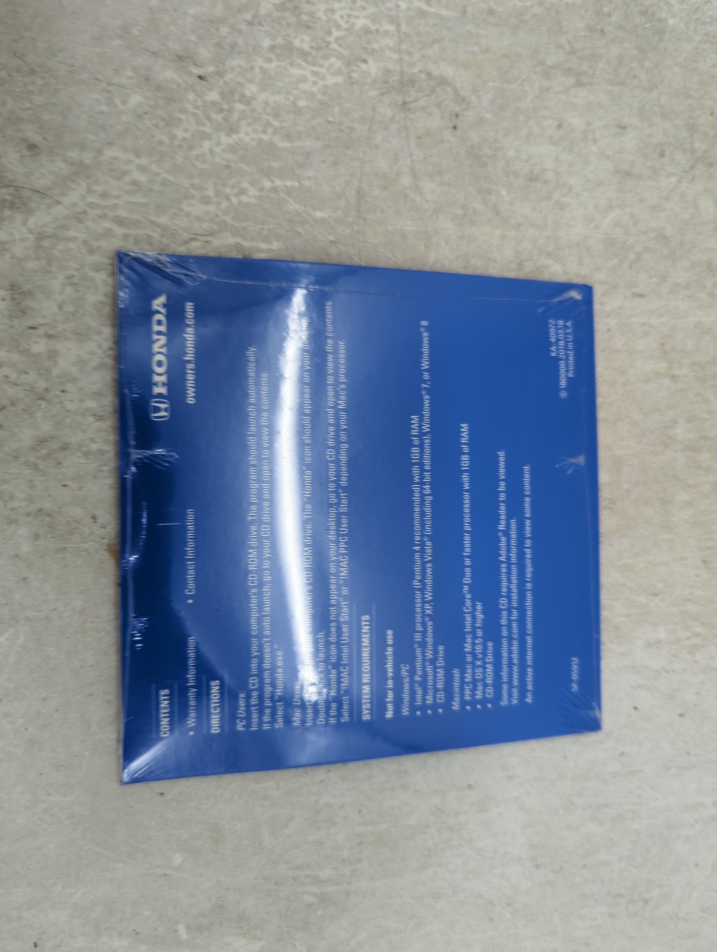 2018 Honda Accord Owners Manual Book Guide OEM Used Auto Parts - Oemusedautoparts1.com