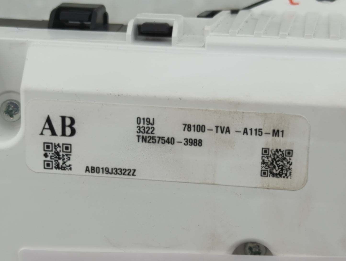 2018-2020 Honda Accord Instrument Cluster Speedometer Gauges P/N:78100-TVA-A115-M1 TN257540-3988 Miles:72K Fits OEM Used Aut
