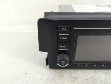 2018 Honda Civic Radio AM FM Cd Player Receiver Replacement P/N:39100-TBA-A21 CV-RH17N0MX, 95198720 Fits OEM Used Auto Parts