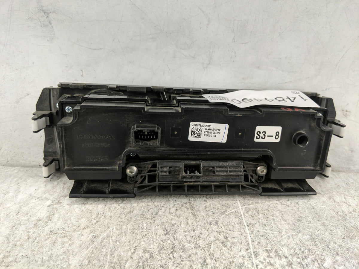 2016-2018 Honda Civic Climate Control Module Temperature AC/Heater Replacement P/N:79600TBAC420M1 SANWA2A575B Fits OEM Used