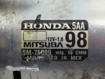 2016-2017 Honda Civic Car Starter Motor Solenoid OEM P/N:SM-75009 Fits Fits 2016 2017 2020 OEM Used Auto Parts