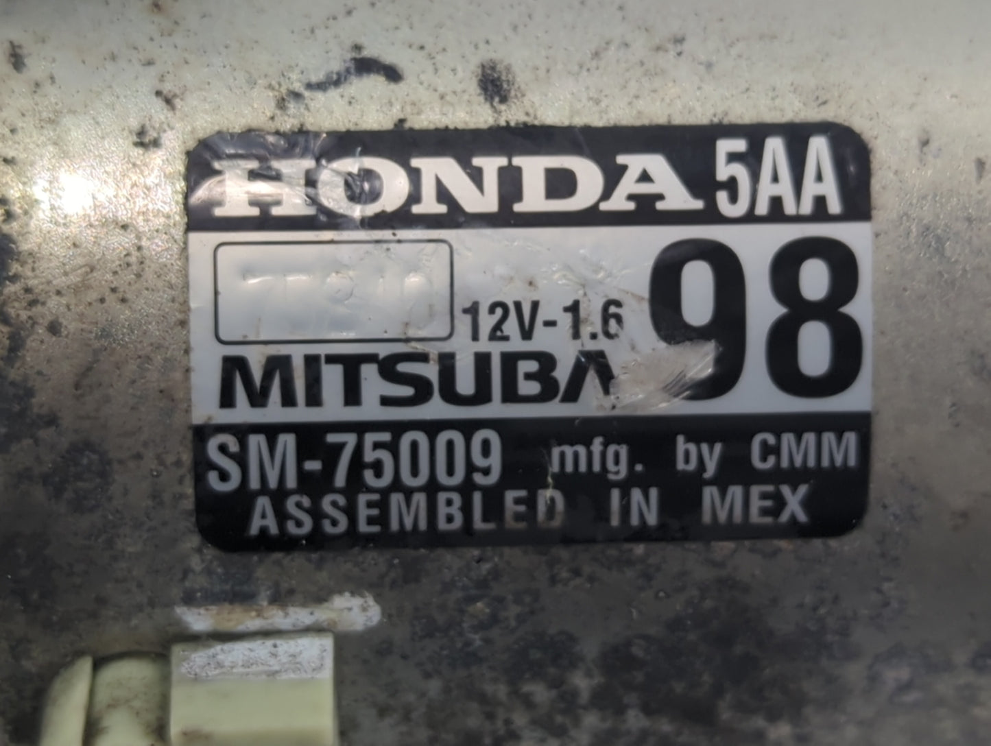 2016-2017 Honda Civic Car Starter Motor Solenoid OEM P/N:SM-75009 Fits Fits 2016 2017 2020 OEM Used Auto Parts - Oemusedauto