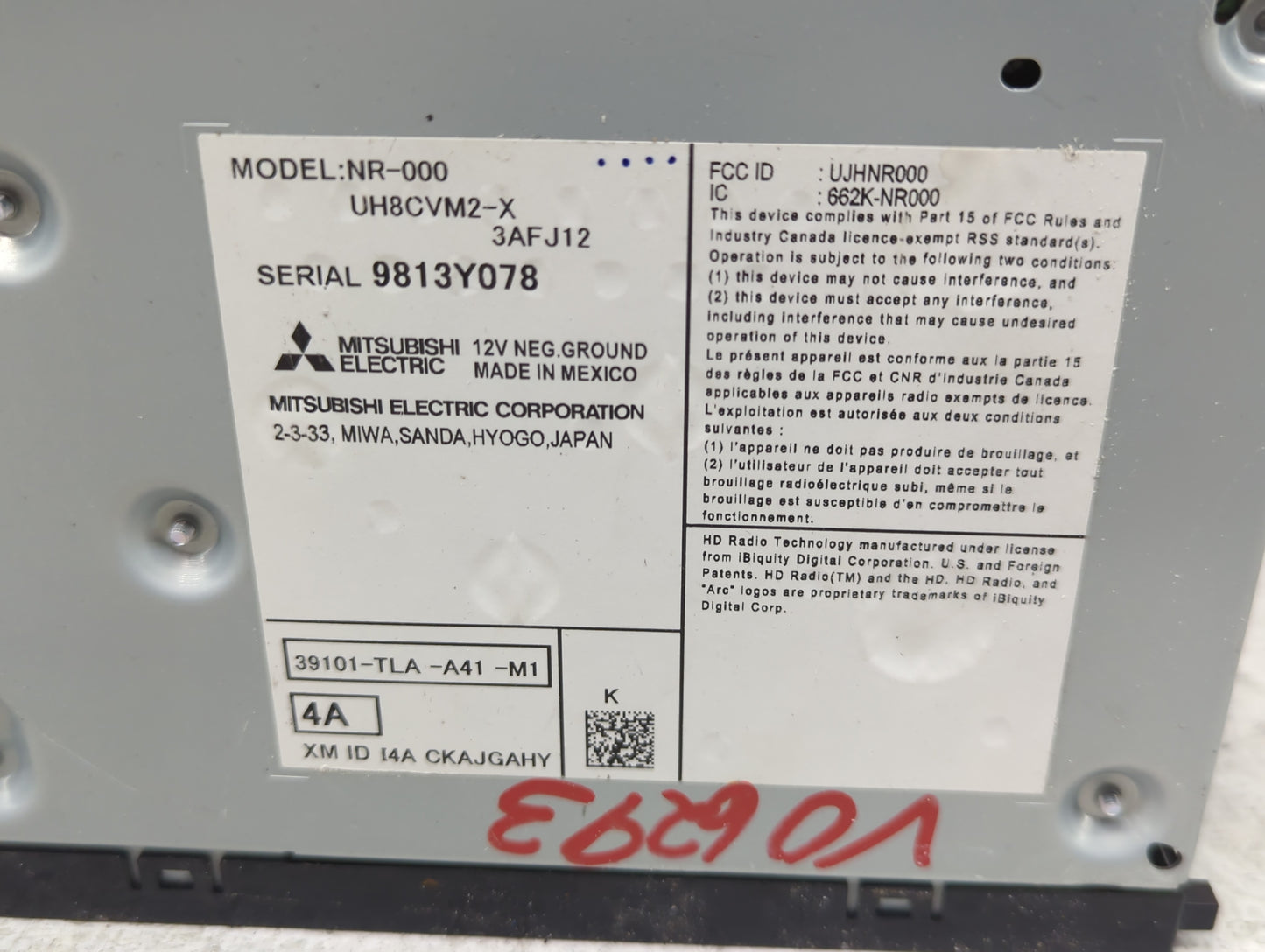 2018-2022 Honda Cr-V Radio AM FM Cd Player Receiver Replacement Fits Fits 2018 2019 2020 2021 2022 OEM Used Auto Parts - Oem