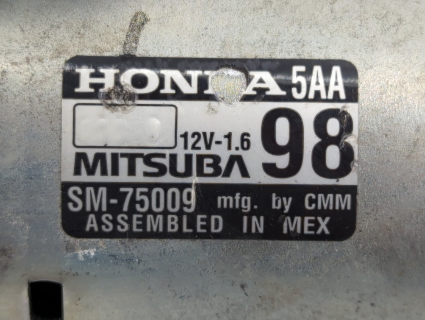 2020 Honda Cr-V Car Starter Motor Solenoid OEM P/N:SM-75009 Fits Fits 2016 2017 OEM Used Auto Parts - Oemusedautoparts1.com