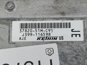 2018 Honda Hr-V PCM Engine Control Computer ECU ECM PCU OEM P/N:T20 A210 37820-51M-C91 Fits OEM Used Auto Parts