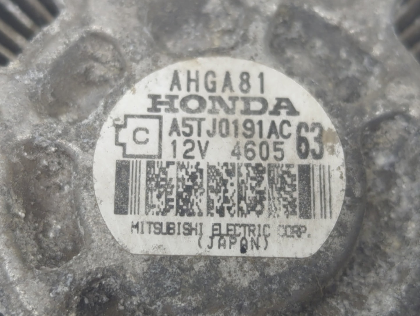 2016-2018 Honda Hr-V Alternator Replacement Generator Charging Assembly Engine OEM P/N:A5TJ0191AC Fits OEM Used Auto Parts -