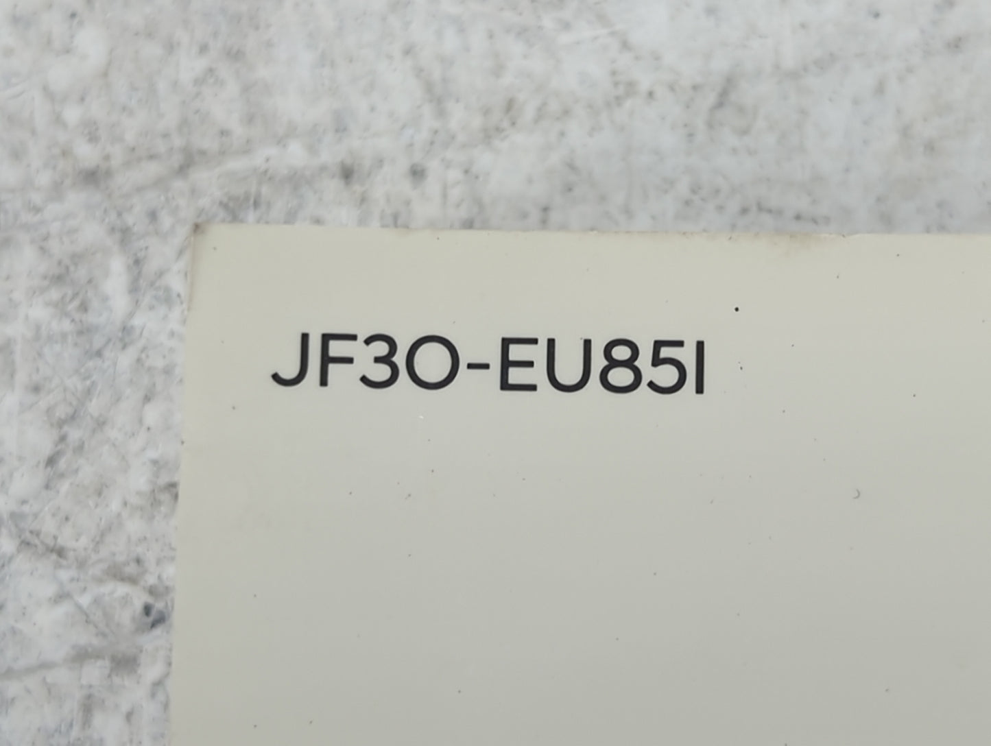 2018 Hyundai Elantra Owners Manual Book Guide P/N:JF3O-EU85I OEM Used Auto Parts - Oemusedautoparts1.com