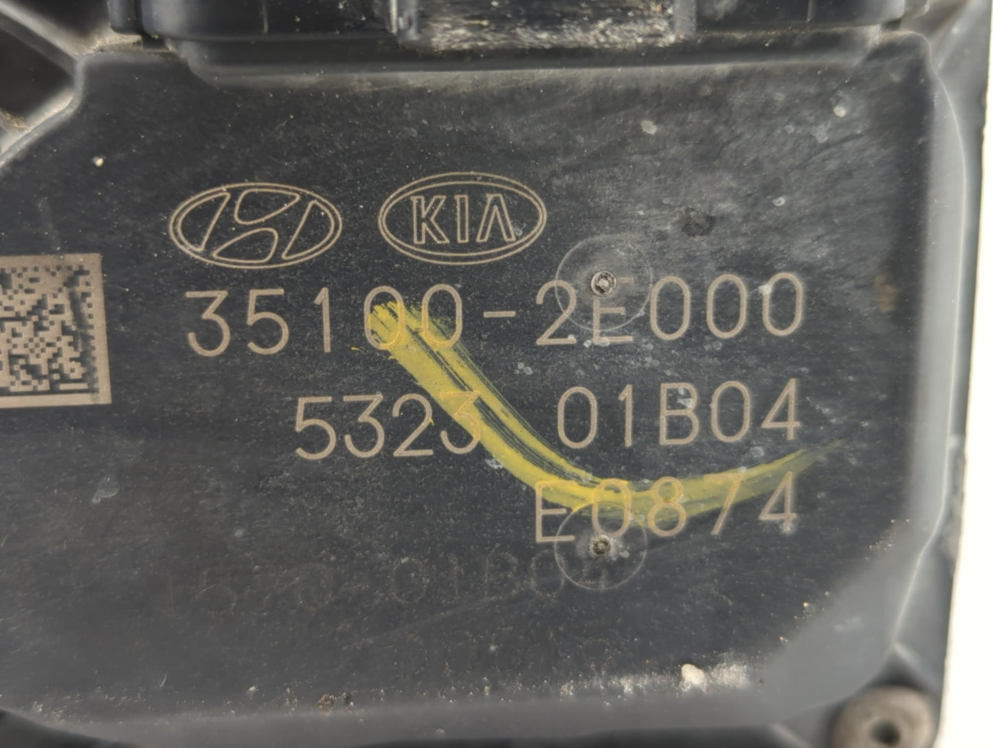 2011-2020 Hyundai Elantra Throttle Body P/N:35100-2E000 35100-2E710 Fits OEM Used Auto Parts - Oemusedautoparts1.com