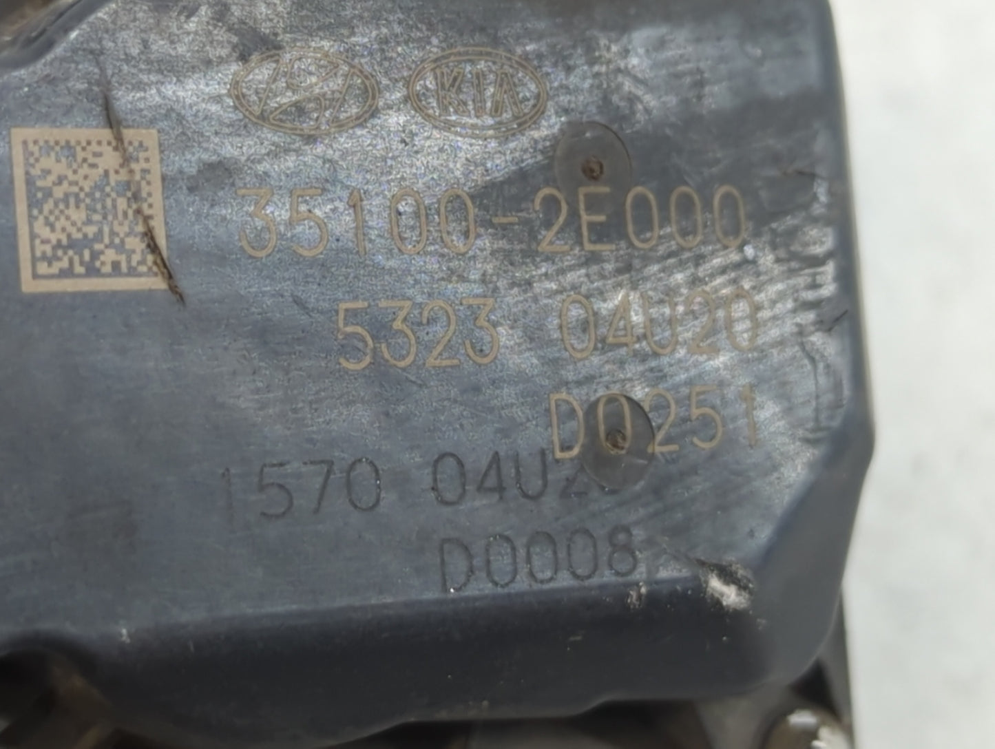 2011-2020 Hyundai Elantra Throttle Body P/N:5323 04U20 35100-2E000 Fits OEM Used Auto Parts - Oemusedautoparts1.com