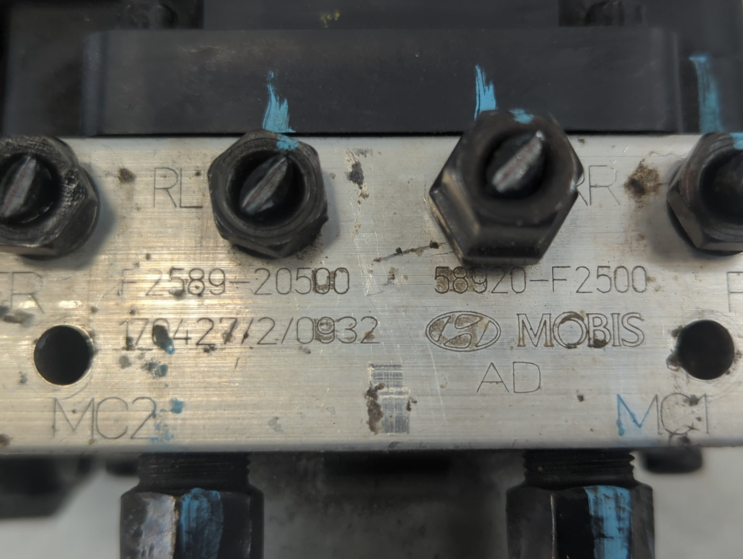 2017-2019 Hyundai Elantra ABS Pump Control Module Replacement P/N:58920-F2500 F2589-20500 Fits Fits 2017 2018 2019 OEM Used