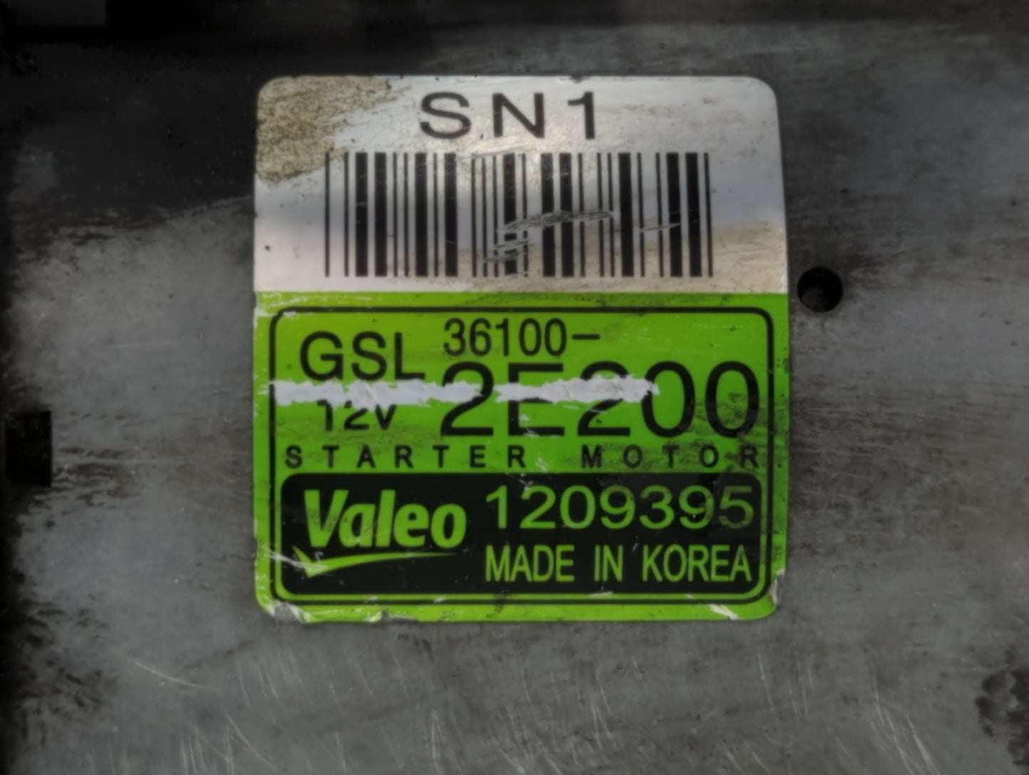 2013-2020 Hyundai Elantra Car Starter Motor Solenoid OEM P/N:1209395 36100-2E200 Fits OEM Used Auto Parts - Oemusedautoparts