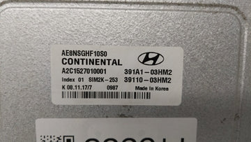 2017-2020 Hyundai Ioniq PCM Engine Control Computer ECU ECM PCU OEM P/N:391A1-03HM2 39110-03HM2 Fits Fits 2017 2018 2019 2020 OEM Used Auto Parts