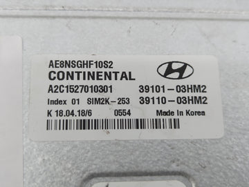 2017-2020 Hyundai Ioniq PCM Engine Control Computer ECU ECM PCU OEM P/N:39101-03HM2 39110-03HM2 Fits Fits 2017 2018 2019 2020 OEM Used Auto Parts