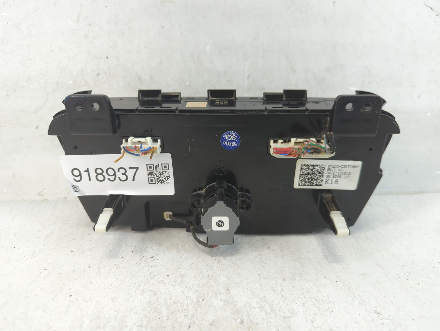 2017-2019 Hyundai Ioniq Climate Control Module Temperature AC/Heater Replacement P/N:97250-G2070WMP Fits Fits 2017 2018 2019