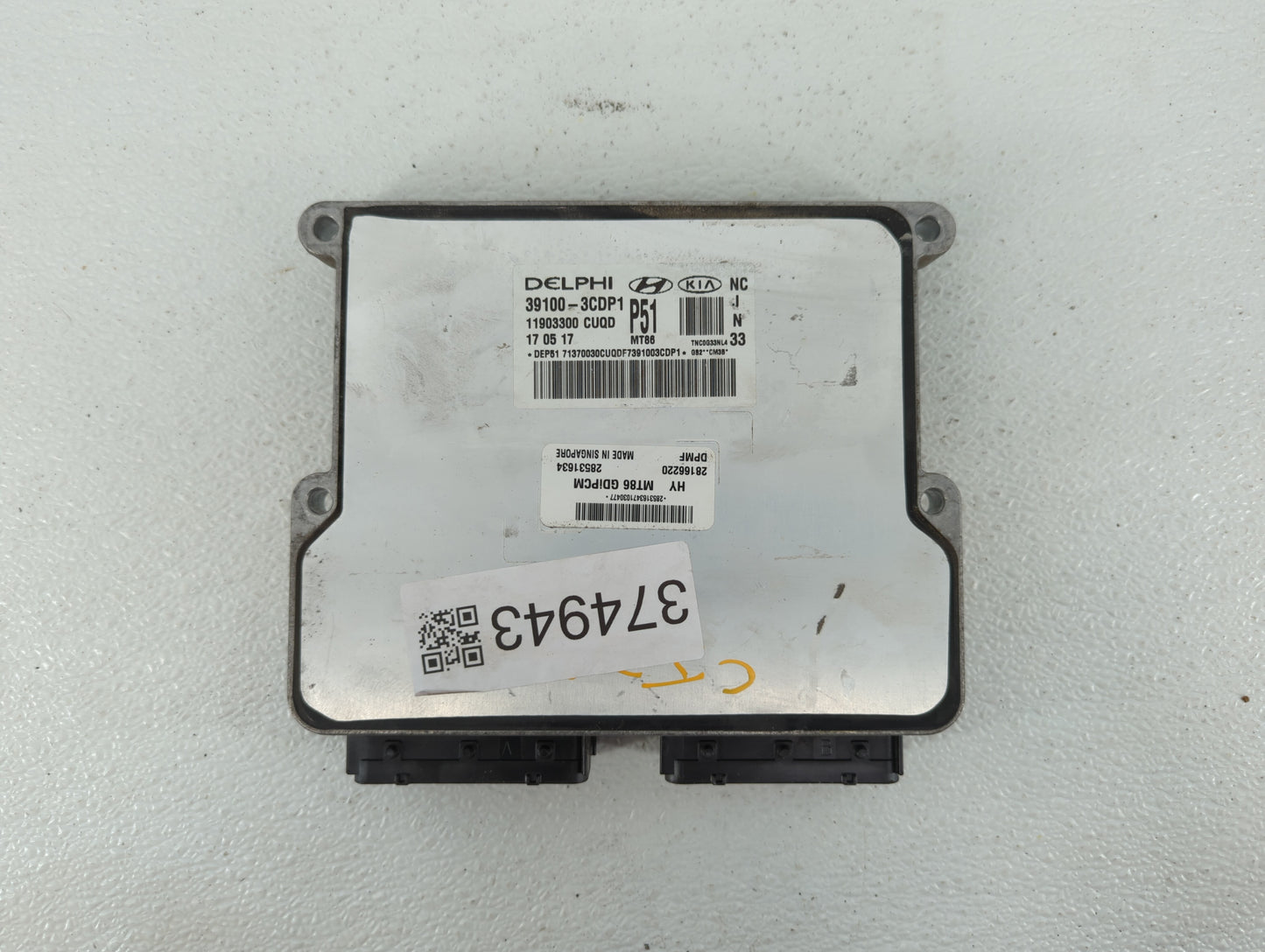 2017-2018 Hyundai Santa Fe PCM Engine Control Computer ECU ECM PCU OEM P/N:39110-3CDP0 39100-3CDP1 Fits Fits 2017 2018 OEM U