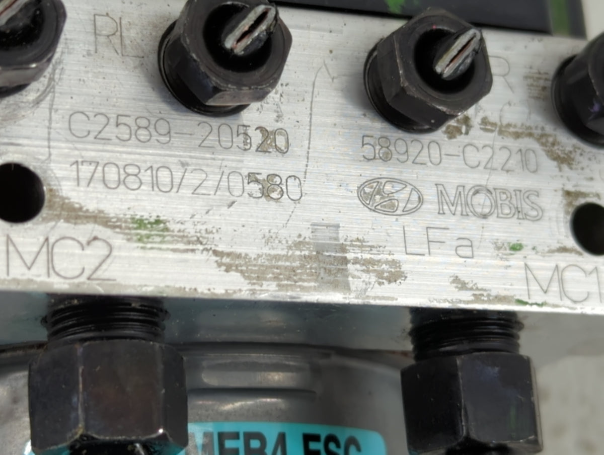 2018-2019 Hyundai Sonata Anti-Lock Brake ABS Pump Module Actuator OEM P/N:C2589-30520 Fits Fits 2018 2019 OEM Used Auto Part