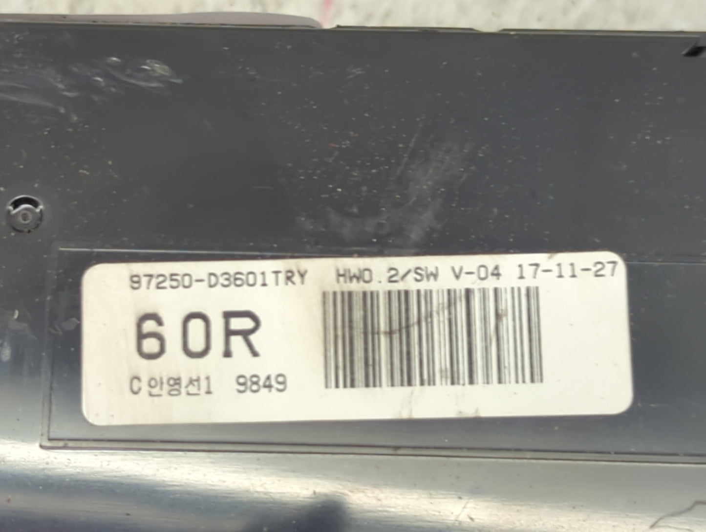 2016-2018 Hyundai Tucson Climate Control Module Temperature AC/Heater Replacement P/N:97250-D3601TRY Fits Fits 2016 2017 201