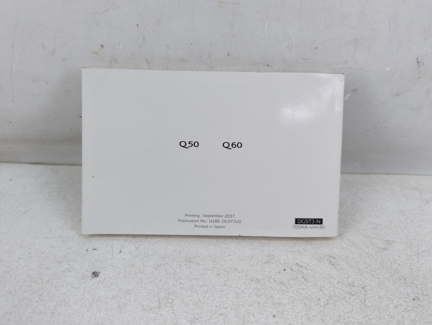 2018 Infiniti Q50 Owners Manual Book Guide P/N:N18E-DG5THU0 OEM Used Auto Parts - Oemusedautoparts1.com