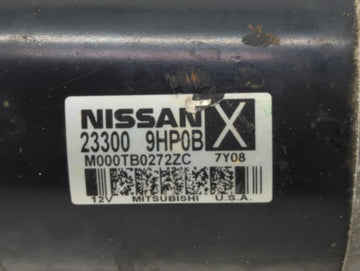 2015-2020 Infiniti Qx60 Car Starter Motor Solenoid OEM P/N:23300 9HP0B Fits Fits 2015 2016 2017 2018 2019 2020 2021 2022 OEM Used Auto Parts