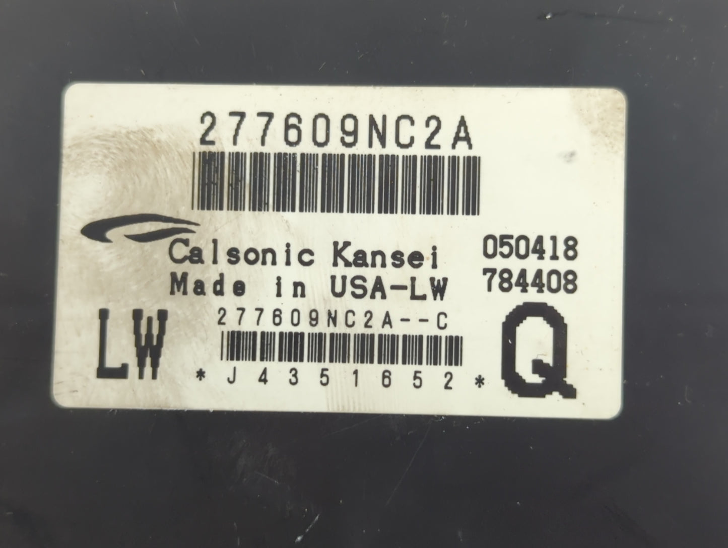 2018-2018 Infiniti Qx60 Chassis Control Module Ccm Bcm Body Control - Oemusedautoparts1.com