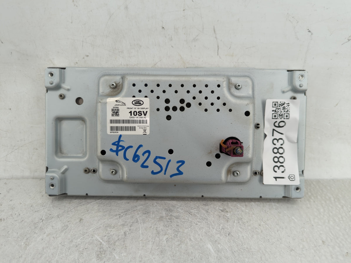2018 Jaguar Xj Radio AM FM Cd Player Receiver Replacement P/N:GX63-19C299-AE Fits Fits 2017 2019 OEM Used Auto Parts - Oemus