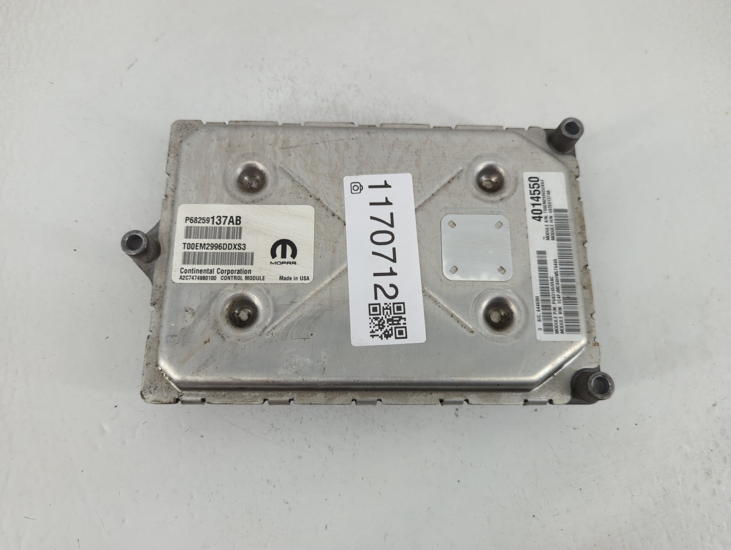 2018 Jeep Cherokee PCM Engine Control Computer ECU ECM PCU OEM P/N:P68259137AB Fits OEM Used Auto Parts - Oemusedautoparts1.