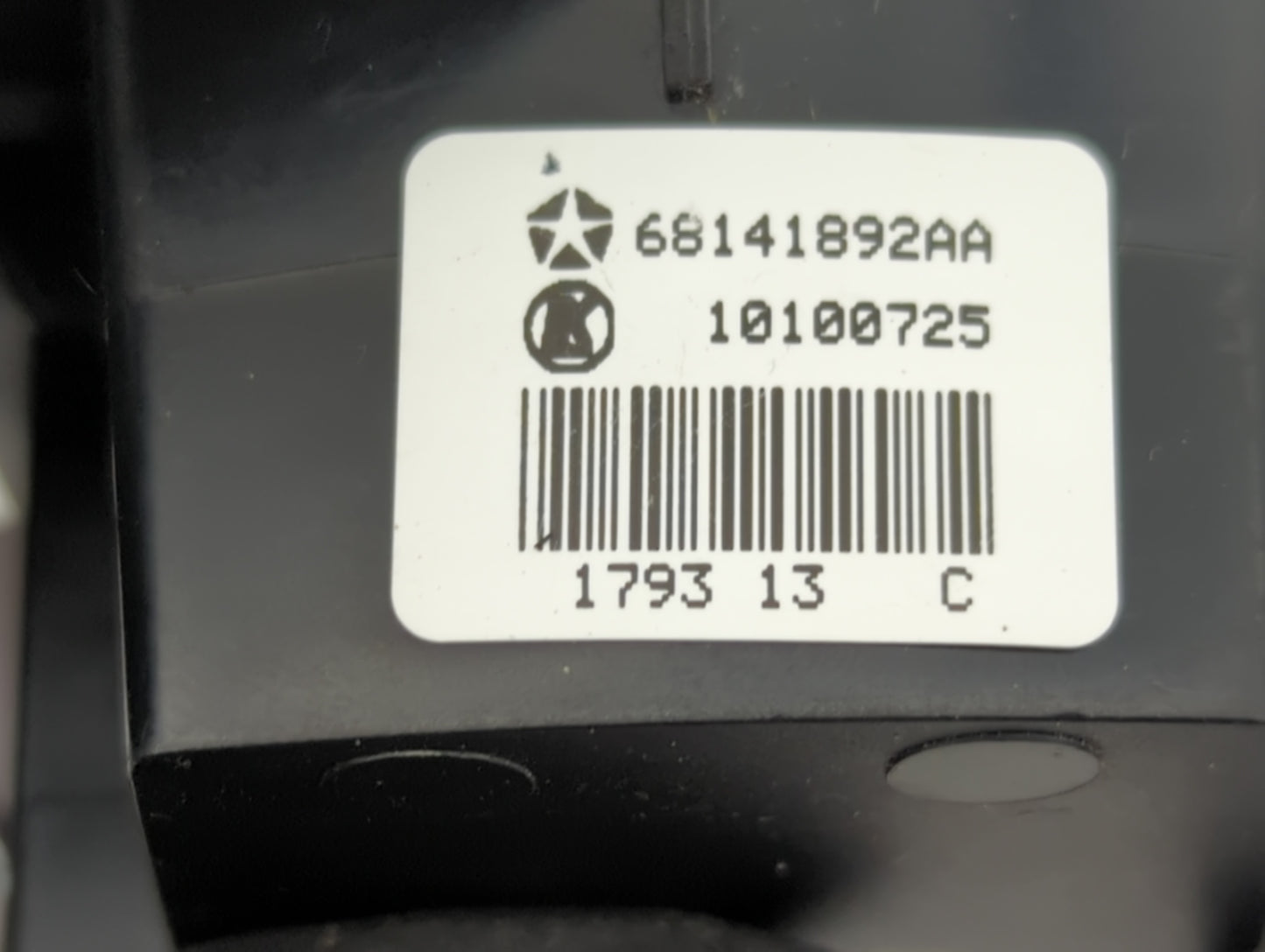 2015-2022 Jeep Cherokee Master Power Window Switch Replacement Driver Side Left P/N:68141892AA Fits OEM Used Auto Parts - Oe