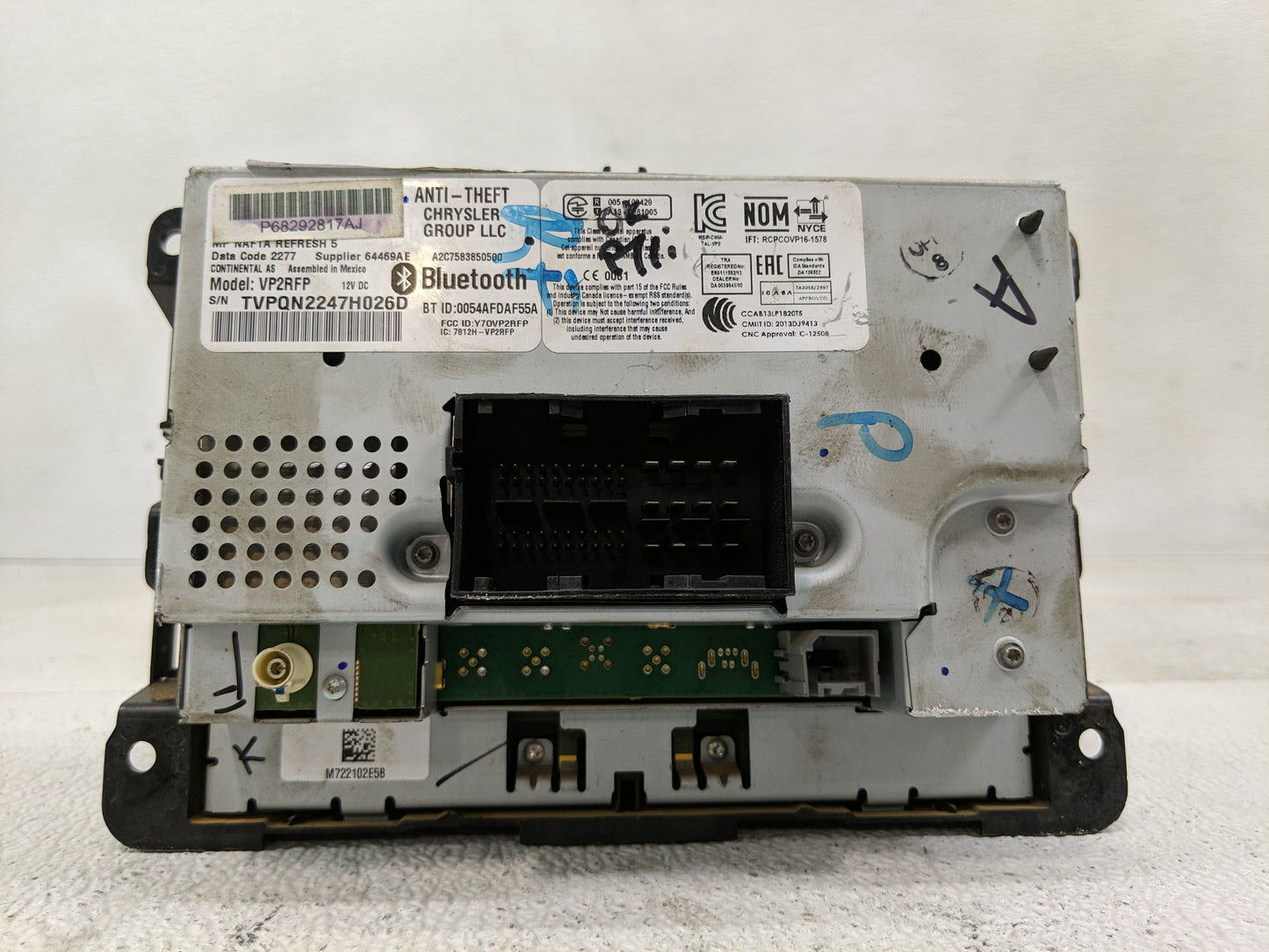 2018 Jeep Compass Radio AM FM Cd Player Receiver Replacement Fits OEM Used Auto Parts - Oemusedautoparts1.com