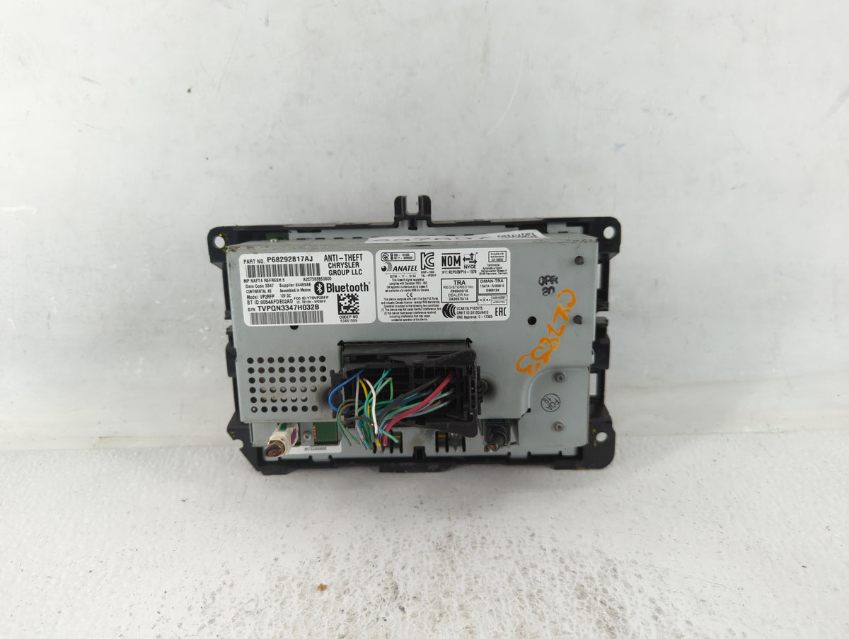 2018 Jeep Compass Am Fm Cd Player Radio Receiver 637657 - Oemusedautoparts1.com