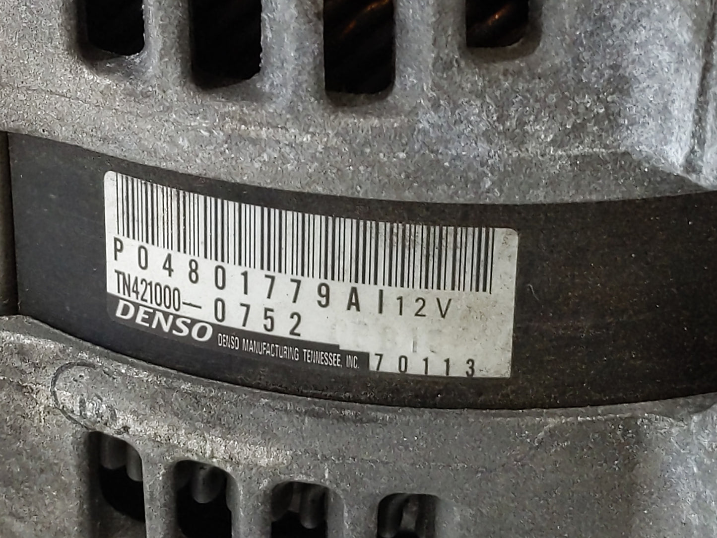 2011-2016 Jeep Grand Cherokee Alternator Replacement Generator Charging Assembly Engine OEM P/N:P04801779AI Fits OEM Used Au