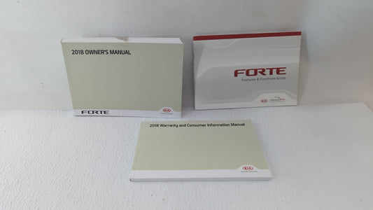 2018 Kia Forte Owners Manual Book Guide OEM Used Auto Parts