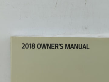 2018 Kia Forte Owners Manual Book Guide OEM Used Auto Parts