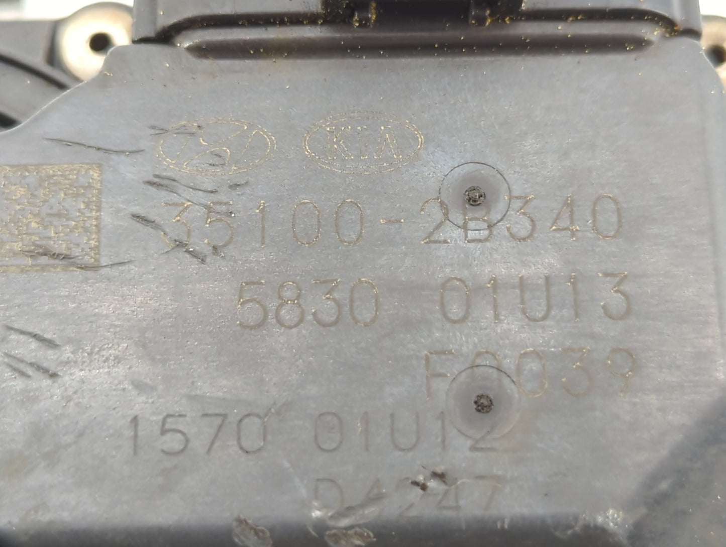 2017-2022 Kia Forte Throttle Body P/N:35100-2B340 Fits Fits 2015 2016 2017 2018 2019 2020 2021 2022 OEM Used Auto Parts - Oe