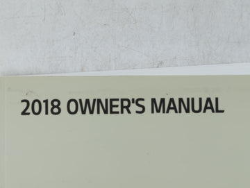 2018 Kia Forte Owners Manual Book Guide OEM Used Auto Parts