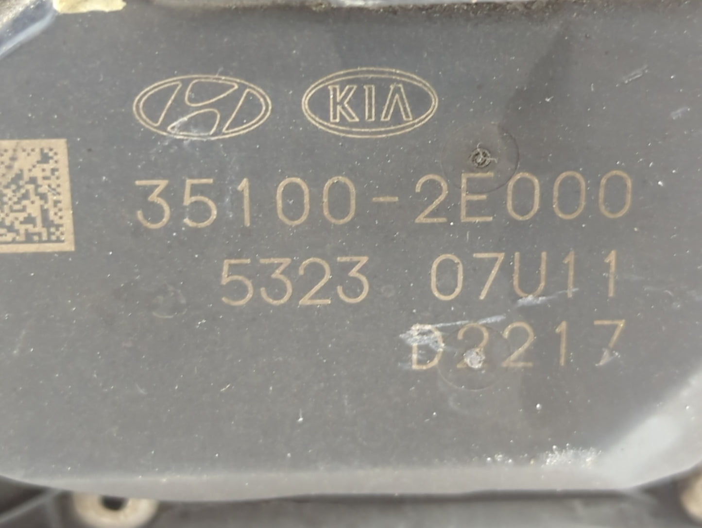 2014-2018 Kia Forte Throttle Body P/N:35100 2E000 Fits Fits 2011 2012 2013 2014 2015 2016 2017 2018 2019 2020 2021 OEM Used