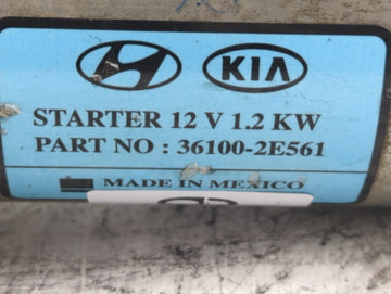 2017-2022 Kia Forte Car Starter Motor Solenoid OEM P/N:36100-2E561 Fits Fits 2017 2018 2019 2020 2021 2022 OEM Used Auto Parts