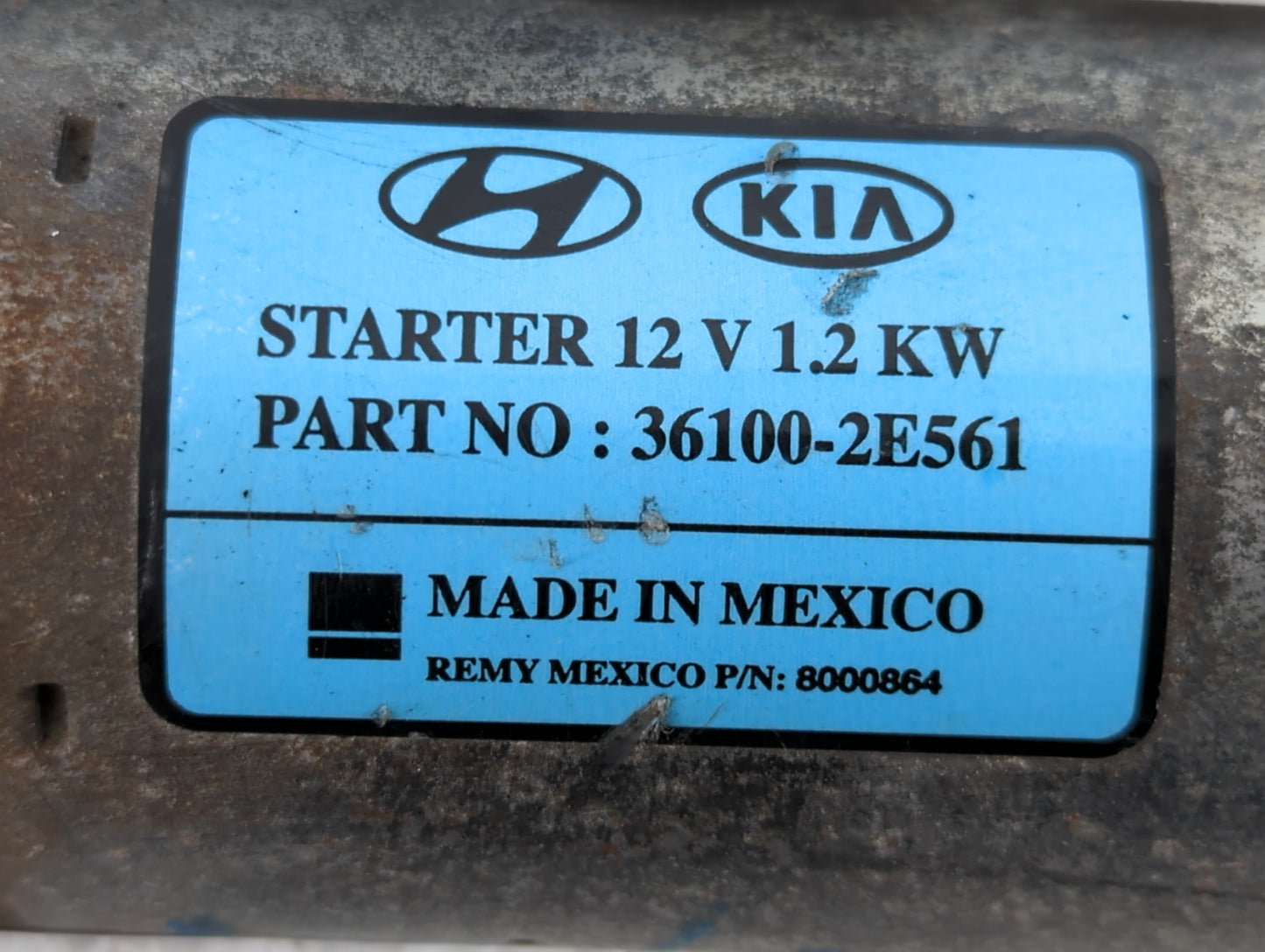2017-2022 Kia Forte Car Starter Motor Solenoid OEM P/N:36100-2E561 Fits Fits 2017 2018 2019 2020 2021 2022 OEM Used Auto Par