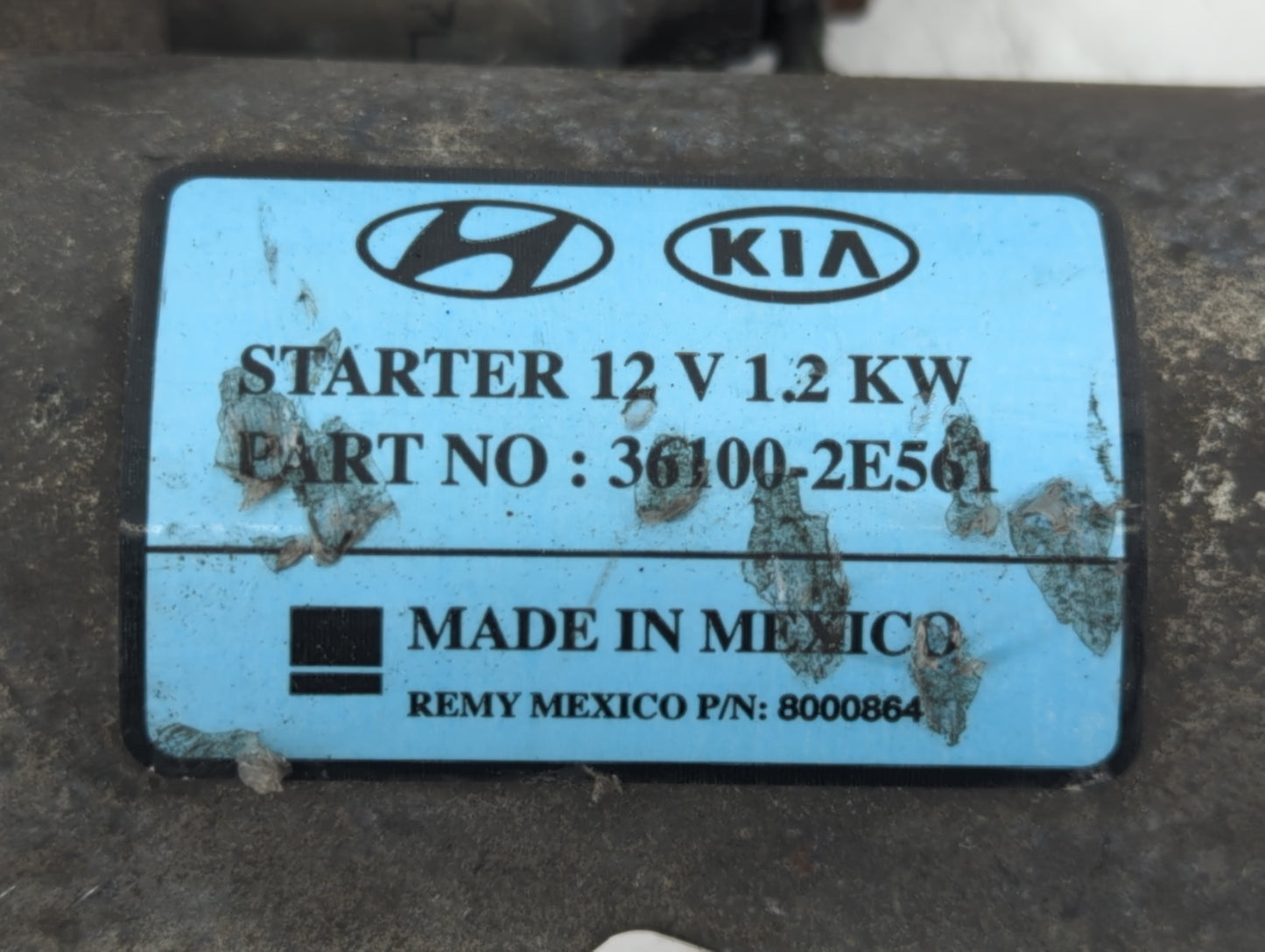 2017-2022 Kia Forte Car Starter Motor Solenoid OEM P/N:36100-2E561 Fits Fits 2017 2018 2019 2020 2021 2022 OEM Used Auto Par