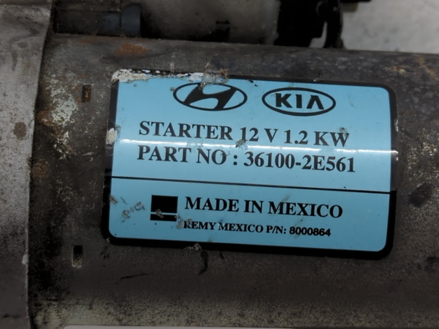 2017-2022 Kia Forte Car Starter Motor Solenoid OEM P/N:36100-2E561 Fits Fits 2017 2018 2019 2020 2021 2022 OEM Used Auto Par