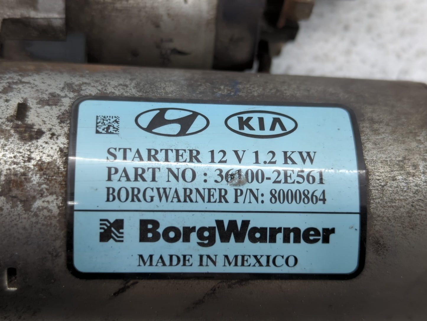 2017-2022 Kia Forte Car Starter Motor Solenoid OEM P/N:36100-2E561 Fits Fits 2017 2018 2019 2020 2021 2022 OEM Used Auto Par