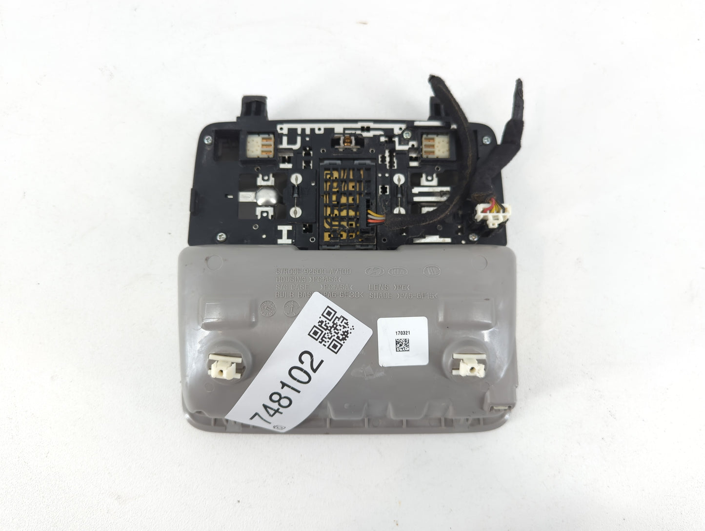 2018 Kia Forte Overhead Roof Console - Oemusedautoparts1.com