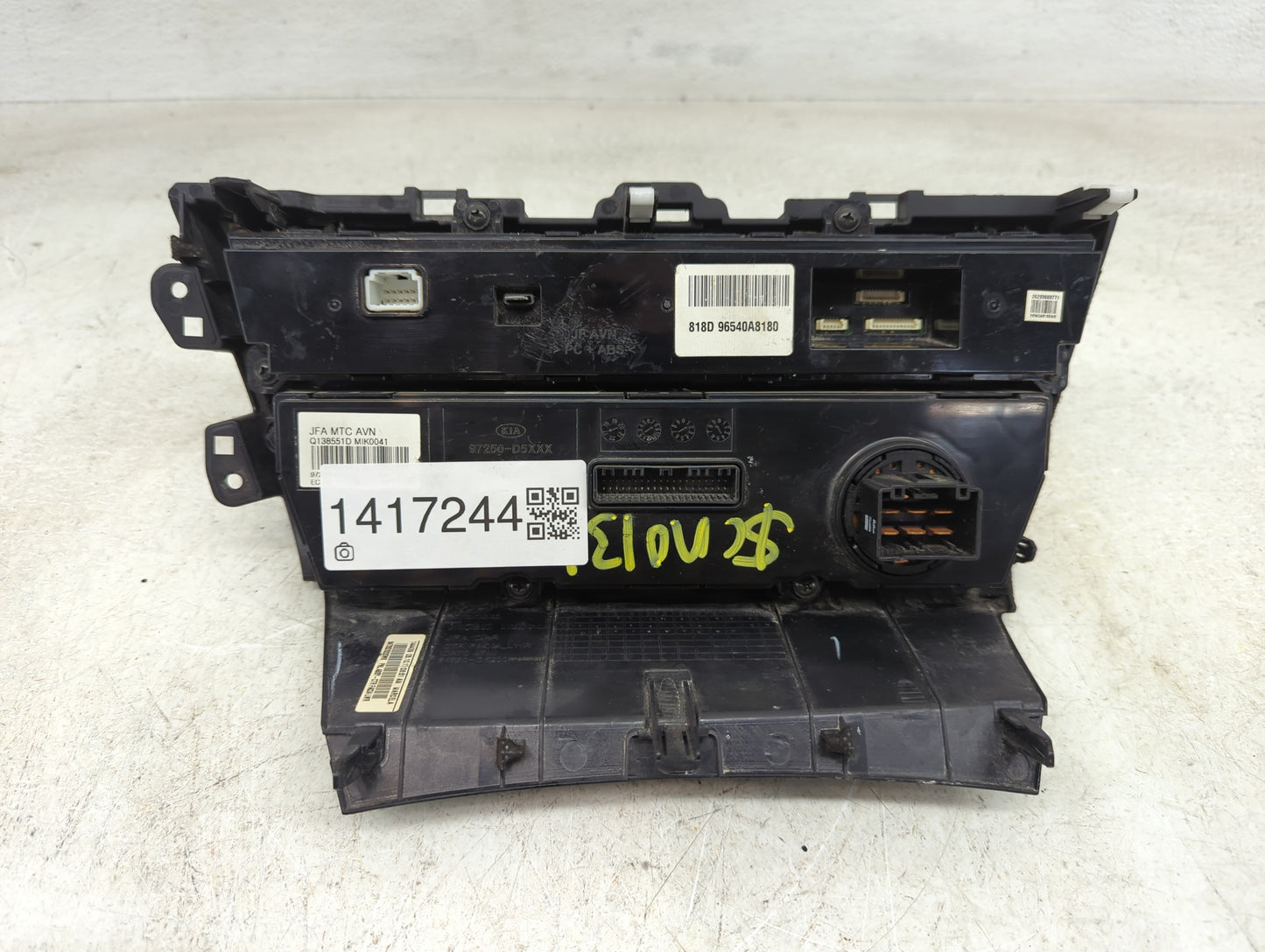 2017-2018 Kia Optima Climate Control Module Temperature AC/Heater Replacement P/N:84730D5220WK Fits Fits 2017 2018 OEM Used
