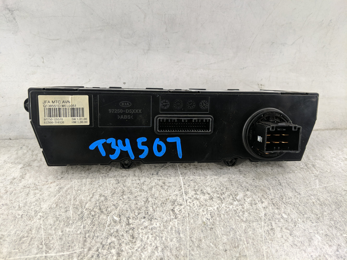 2017-2018 Kia Optima Climate Control Module Temperature AC/Heater Replacement P/N:97250-D5510 EC500-THFCB Fits Fits 2017 201