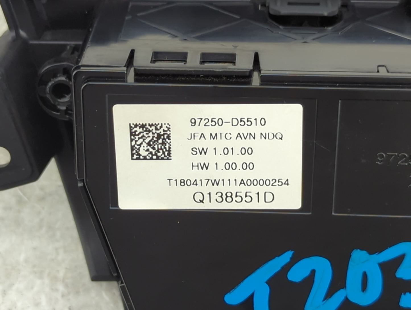 2017-2018 Kia Optima Climate Control Module Temperature AC/Heater Replacement P/N:97250-D5510 Fits Fits 2017 2018 OEM Used A