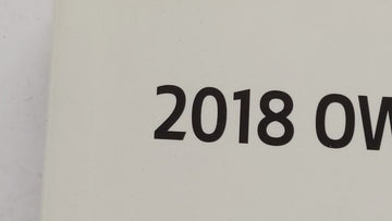 2018 Kia Optima Owners Manual Book Guide OEM Used Auto Parts
