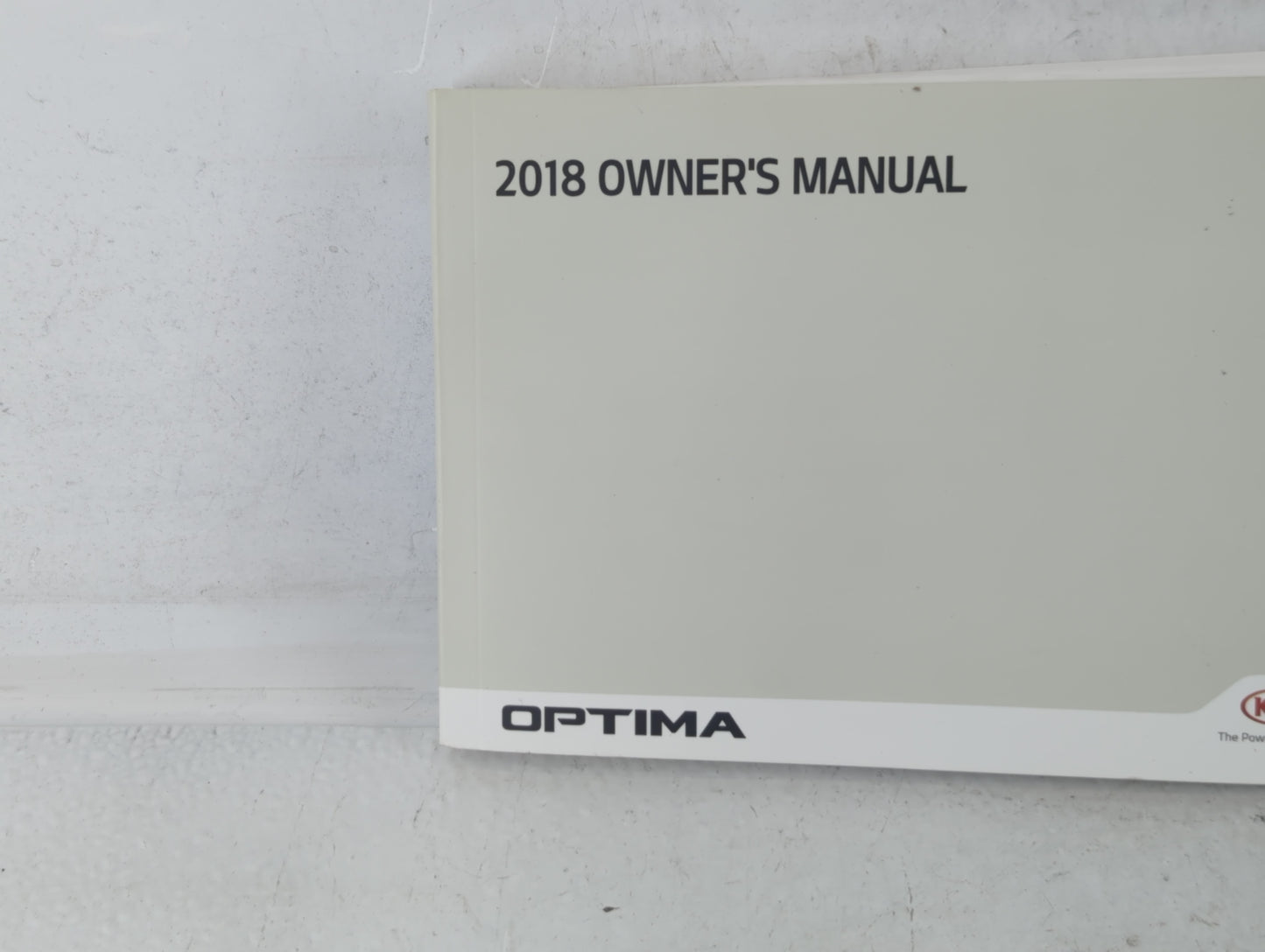 2018 Kia Optima Owners Manual Book Guide P/N:JD40-EU7ND OEM Used Auto Parts - Oemusedautoparts1.com