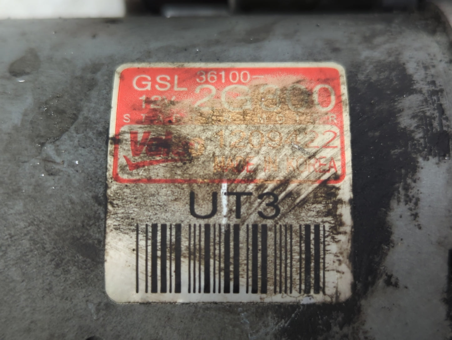 2016-2018 Kia Optima Car Starter Motor Solenoid OEM P/N:36100-2G300 Fits Fits 2016 2017 2018 2019 2020 2021 OEM Used Auto Pa