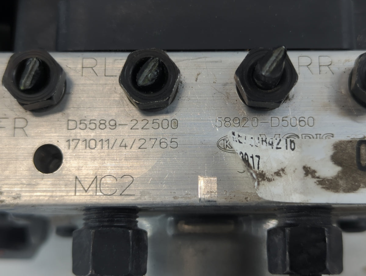 2017-2018 Kia Optima Anti-Lock Brake ABS Pump Module Actuator OEM P/N:58920-D5060 D5589-22500 Fits Fits 2017 2018 OEM Used A