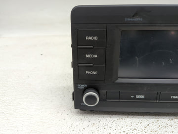 2018-2019 Kia Rio Radio AM FM Cd Player Receiver Replacement P/N:96180-H9850WK Fits Fits 2018 2019 OEM Used Auto Parts