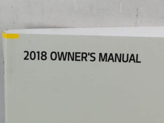 2018 Kia Soul Owners Manual Book Guide P/N:JN2O-EU70D OEM Used Auto Parts